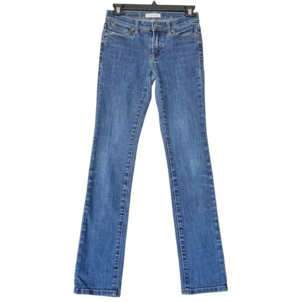 LILA Ryan Womens Jeans Skinny Stretchy Medium Wash Slim Straight Mid Rise Sz 25